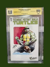 TMNT Teenage Mutant Ninja Turtles #75 Planet fantastico schizzo vuoto variante CBCS