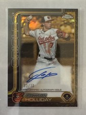 2025 Topps Gilded Collection Jackson Holliday Black Gold  Auto /10 Orioles