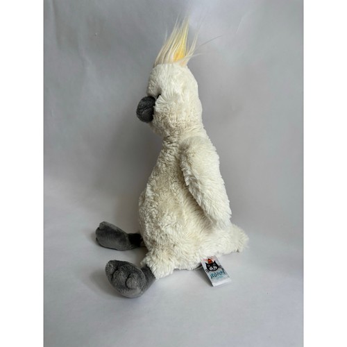 Jellycat Cockatoo Bashful Medium Rare Excellent Cond. Lovey Plush London Bird - Foto 13 di 14