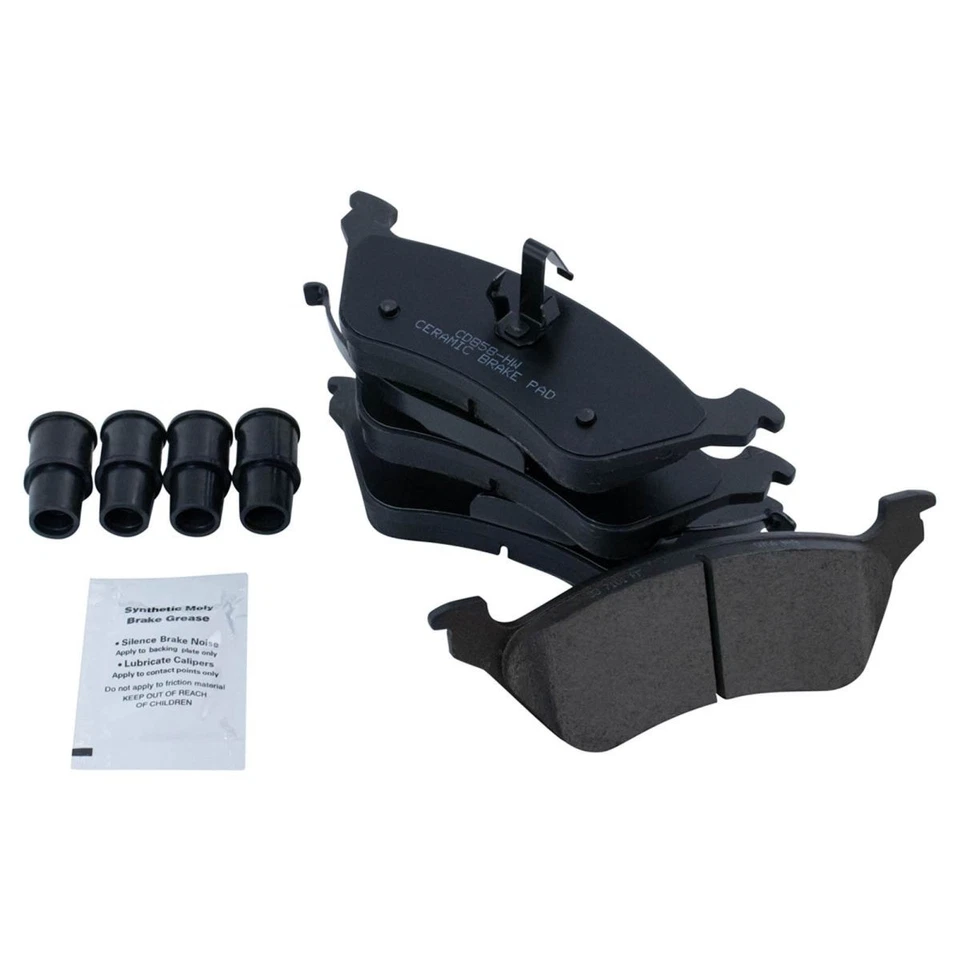 Kit de rotor de pastillas de freno trasero de cerámica para 01-07 Town & Country Grand Caravan Foto 4 de 4