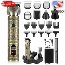 Brightup Beard Trimmer for Men, Professional Zero Gapped T-Blade Trimmer,Cordles