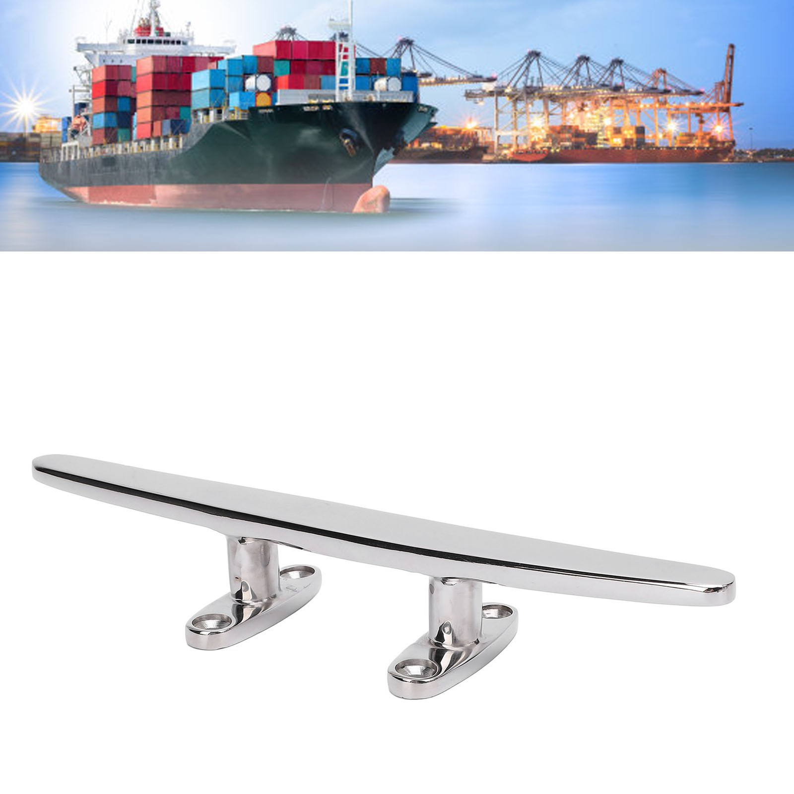 Heavy Duty 10in Dock Cleat Polished Stainless Steel For Boat Yacht Trending