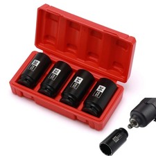 12 Drive Deep Spindle Axle Nut Impact Socket Set12point Cr-mo 30323436mm