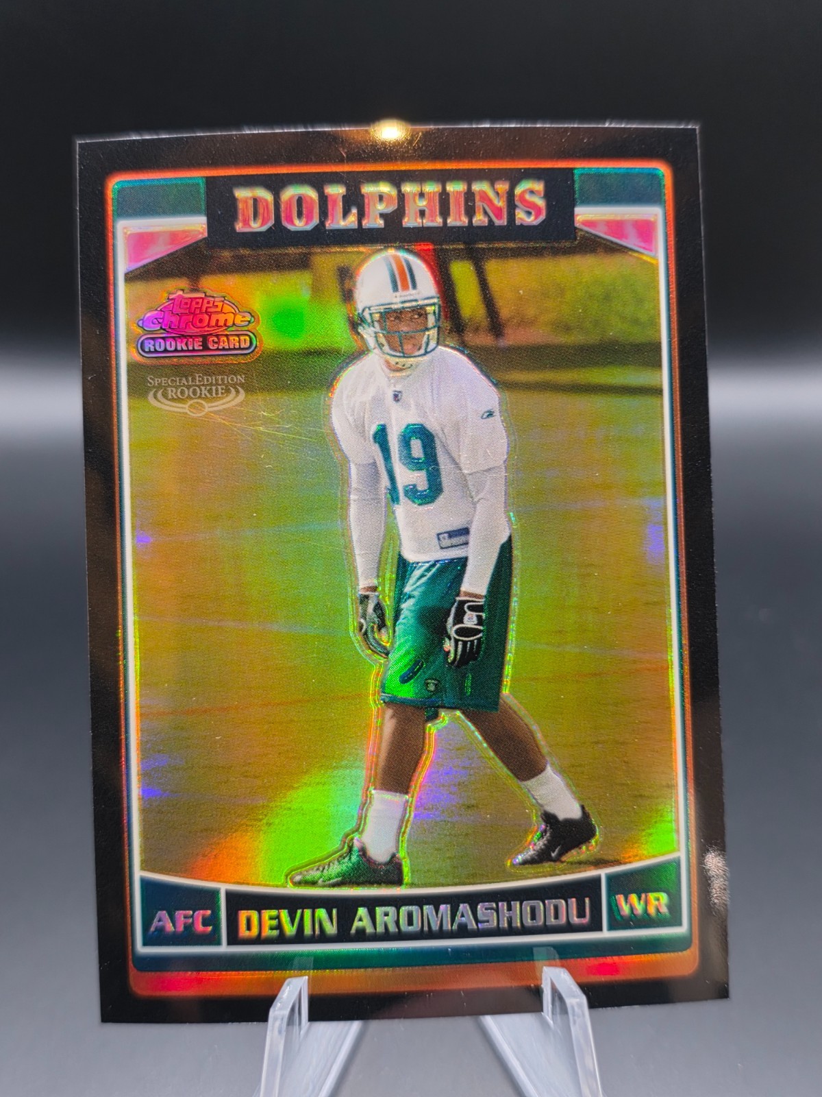 Devin Aromashodu Topps Chrome #182 Black Refractor