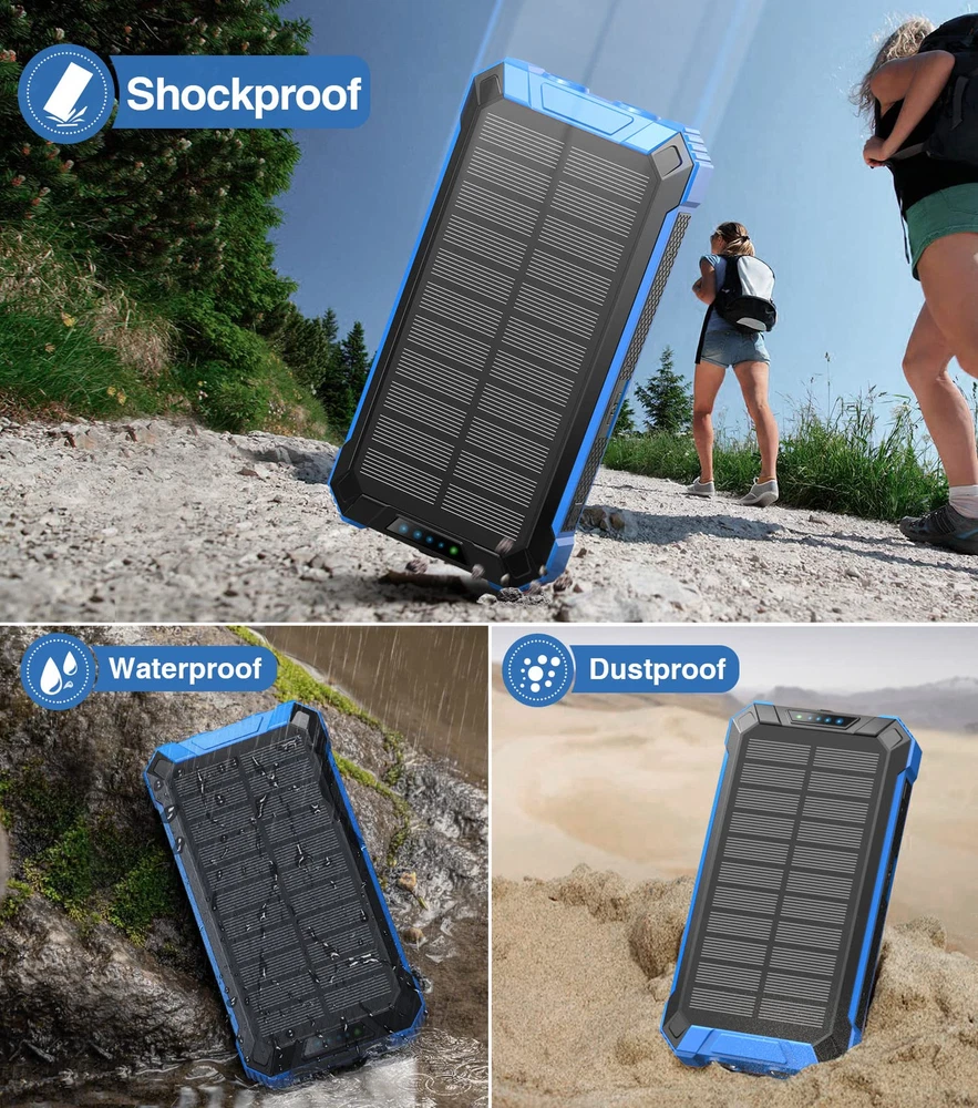 36000mAh Power Bank with Wireless Charger, Built-in 4 Cables, 6 Outputs, 15W Fast Charging, Portable High-Capacity Battery Pack for All Devices