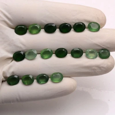 20 Stück Natürlich Serpentine 9mmx7mm Unbehandelt Oval Schliff Glänzend Lose - Bild 1 von 4