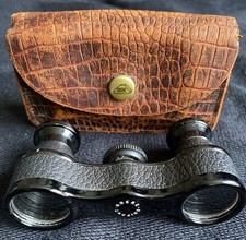 Vintage Goerz Paris Opera Glasses with Leather Case Working Condition