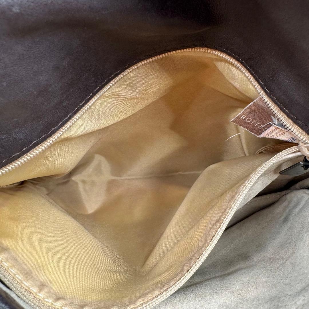 Bottega Veneta Brown All-Leather Shoulder Bag Adjustable Strap Authentic Used thumbnail 15