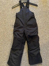 Land's End Lands End Grow-A-Longs Black Kid's Kids Snow Bibs Pants Size XS 4-5