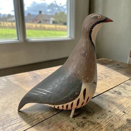 Antique Vintage Tin Partridge Bird Painted Roof Ornament/Figural Shop Sign
