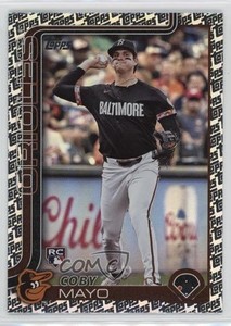 2025 Topps Series 1 Topps Foil Pattern Coby Mayo #20 Rookie RC