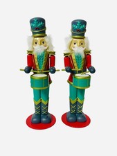 Gemmy Set Of 2 Dancing Musical Nutcrackers Soldiers Animated -WORKS!