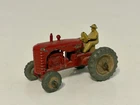 VINTAGE 1950s Matchbox  by Lesney No 4 Massey Harris Tractor  Gray Wheels w/gold