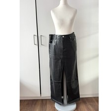 Urban Outfitters Split Front Faux Leather Maxi Skirt Size M