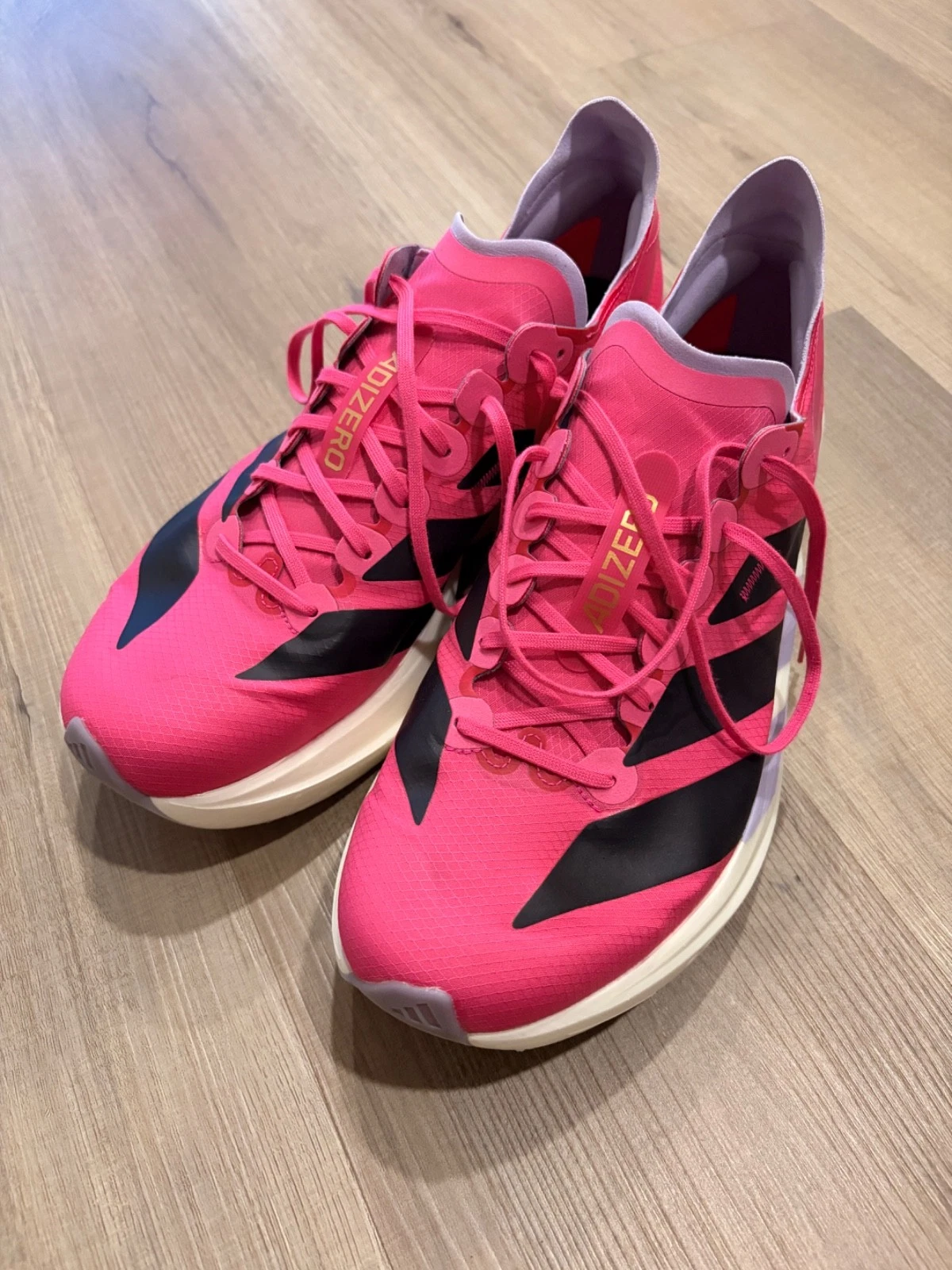 Size 10 - adidas Adizero Takumi Sen 11 Shock Pink Aurora Black