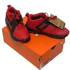 Nike Team Hustle D 12 GS University Red Black Basketball Shoes HF6279-602 5Y