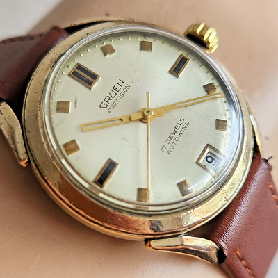 Vintage GRUEN 730 CA 17Jewels men display picture 3