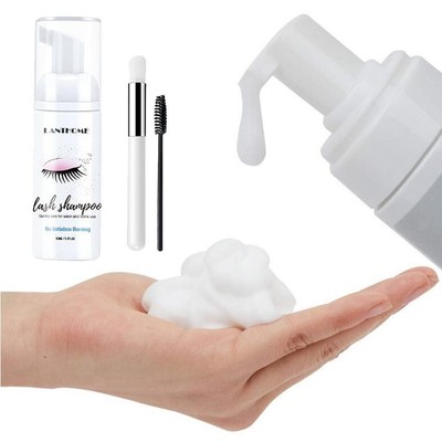 Wimpernverlängerungs Shampoo Lash + Brush / 50ml / Eyelid Foaming Cleanser/Wash