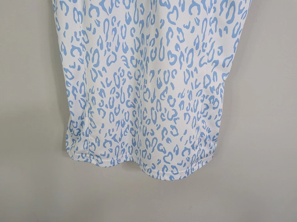 Blusa feminina J. Lindeberg pequena branca sem mangas elástica casual golfe - Imagem 2 de 4