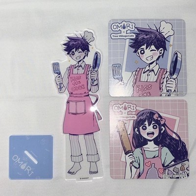 OMORI Collaboration Cafe Hiro Aubrey Acrylic Stand Coaster