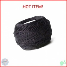 DMC 116 5-310 Pearl Cotton Thread Balls, Black, Size 5
