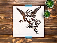 Angel Wall Stencil StencilAir Little Angel Reusable Plastic Craft Template