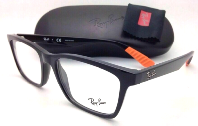 RAY-BAN RB 7025 5417 BLACK EYEGLASSES AUTHENTIC FRAMES 55mm
