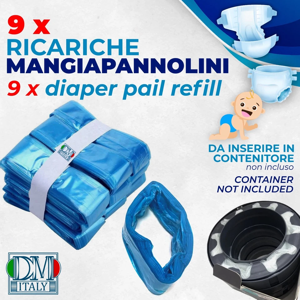 9 x ricarica mangiapannolini compatibile con Tommee Tippee e tutti i tipi - Immagine 2 di 4