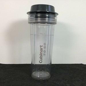 1-Cuisinart-034-To-Go-034-16-Oz-Plastic-Travel-Tumbler-Blender-Cup-w-Screw-On-Lid-LN