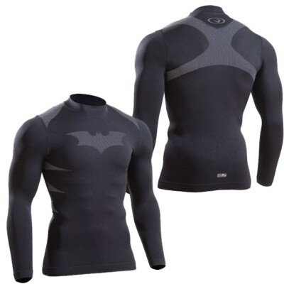 BODY MAKER BM FIX BATMAN 3 Long Sleeve Shirt Size S/M Black MF018-SM-BK