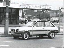 FORD FIESTA XR2 c.1982 B/W PHOTOGRAPH