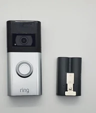 Ring Video Doorbell 4 Rechargeable Battery Wireless WiFi Satin Nickel