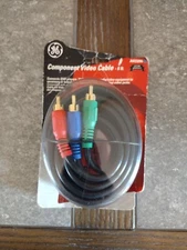 GE COMPONENT VIDEO 6' COPPER CONDUCTOR CABLE - RCA MALE TO MALE - MODEL AV23296 