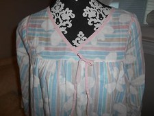 Vintage NIGHTGOWN Lounge MUMU Long MAXI Retro FLOWER POWER Sleep 1970s M-L