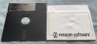 TRANSYLVANIA - Atari 400/800 Computer Penguin Software Video Game Disk - TESTED!
