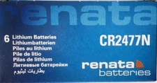 36 (6 boxes of 6)Secure Cards Renata CR2477N Lithium 3V Batteries EXP: 2031