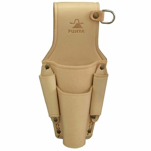 FUJIYA JAPAN Hand Tool Screwdriver Pliers Belt Holder Leather Case Made