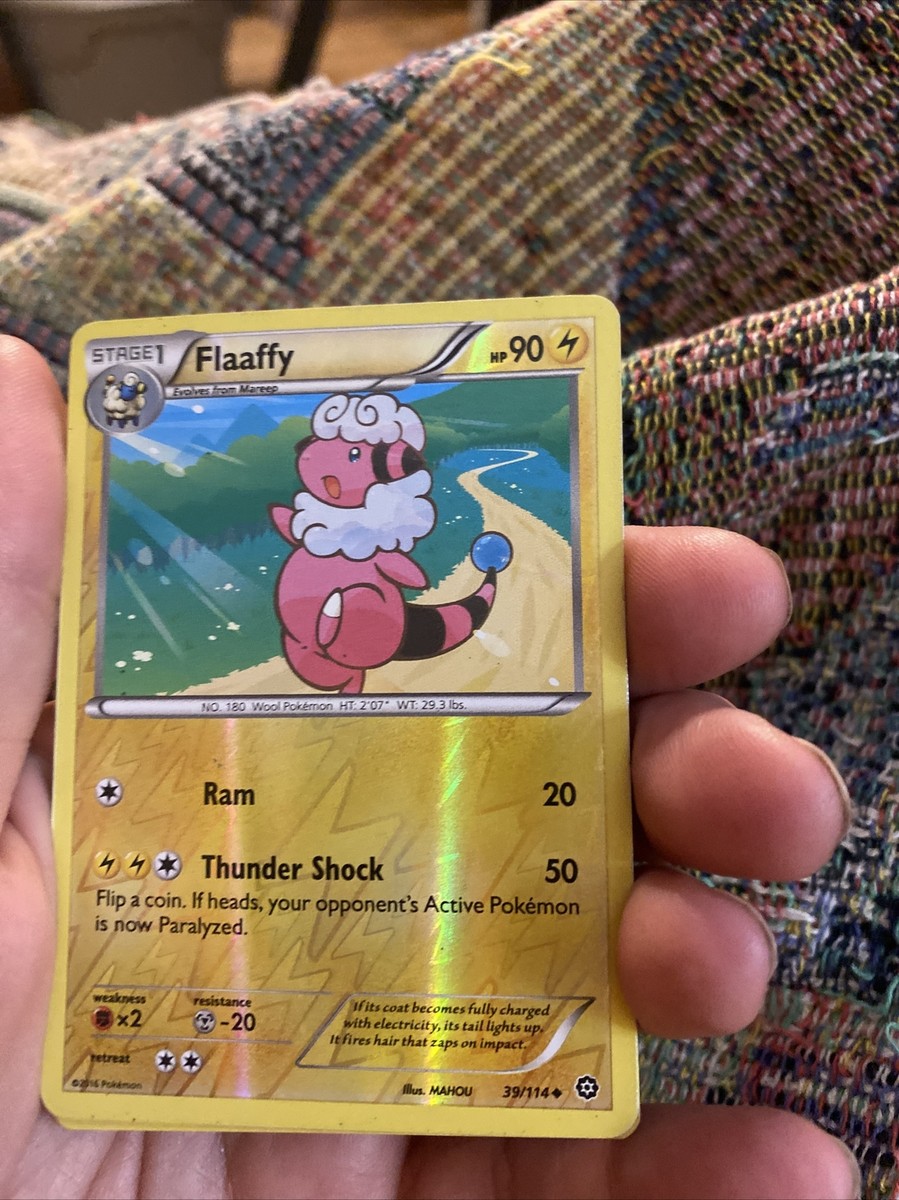 flaaffy pokemon card value stage 1 POKEMON Trading Card stage 1 Flaaffy HP90 Ram Thunder Shock 39/114