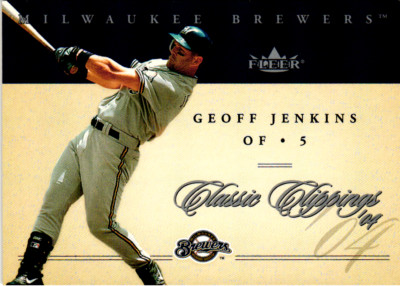 2004 Fleer Classic Clippings Geoff Jenkins #12        