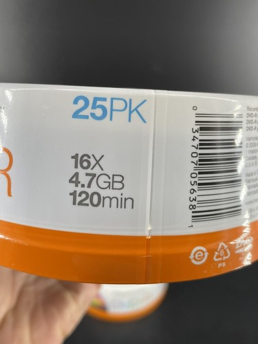 Sealed set 2 Memorex DVD-R Blank Recordable Discs 16X 4.7GB 120Min 50 total - 第 2/4 張圖片