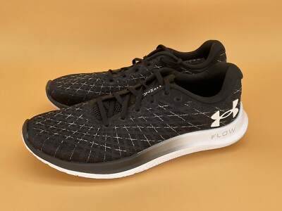 Size 12 - Under Armour Flow Velociti Wind 2 Black Reflective Running Shoes