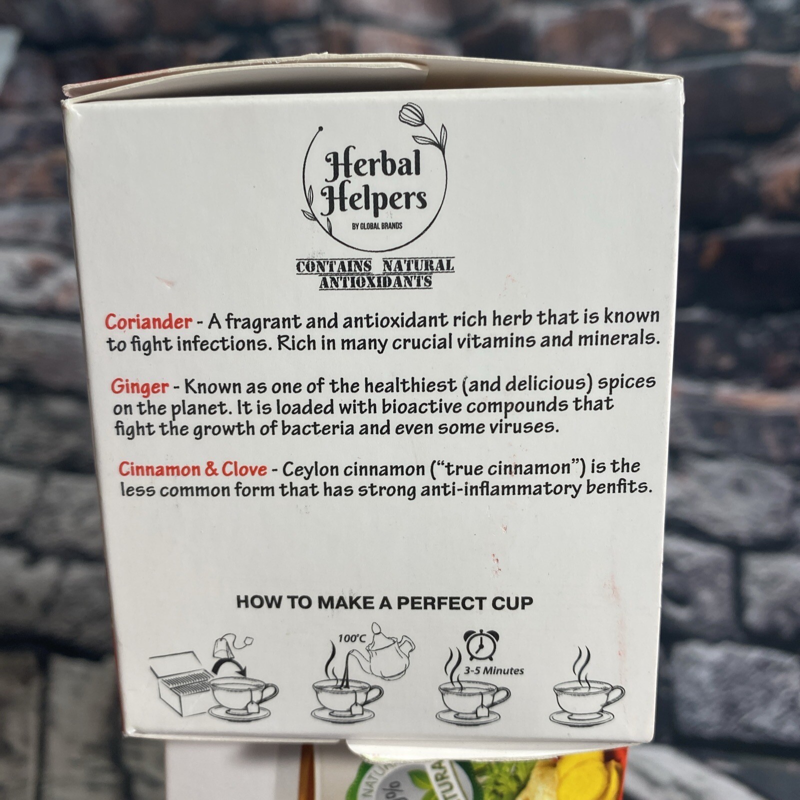 1 Box Of Herbal Helpers Immunity Boost Total 20 Natural Tea Bags eBay