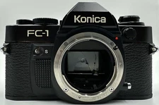 Konica FC-1 SLR 35mm Film Black Camera - SELLING AS IS - Parts Or Repair