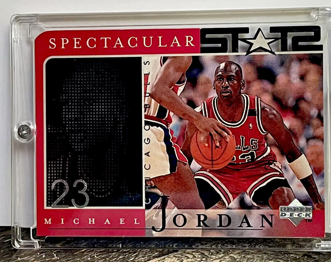 Michael Jordan Card SP AUTHENTIC DIE CUT CLEAR 90'S INSERT Michael Jordan Card SP AUTHENTIC DIE CUT CLEAR 90'S INSERT