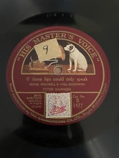 His Masters Voice B1477 - 78rpm Record - Peter Dawson (The Miners / Those Lips)