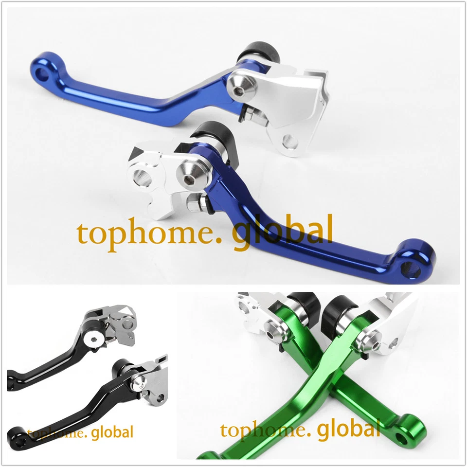 Palancas de freno de embrague pivotante negras EE. UU. para Yamaha YZ125 YZ250 YZ250F YZ426F YZ450F Foto 2 de 4