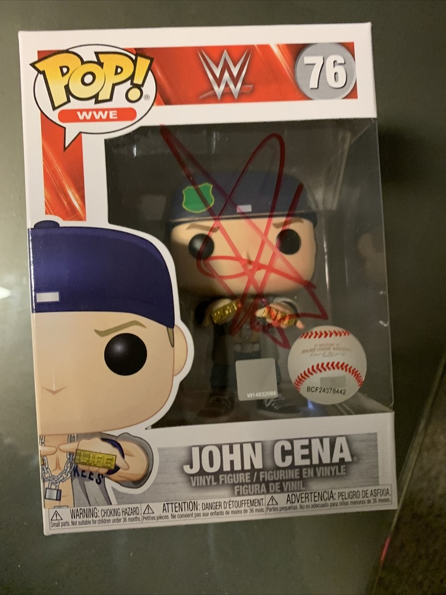 Funko Pop Vinyl WWE John Cena 76 JSA Autograph Autograph Signed | eBay