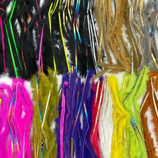 BLING RABBIT STRIPS - Hareline Fly Tying Zonker Fur - 44 Colors Available NEW!