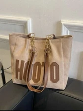 Beige Hooto Shoulder Bag