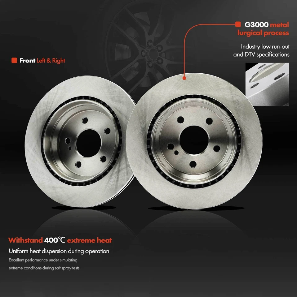 Disc Brake Rotor for Mercedes-Benz C215 CL500 W220 W221 S430 S500 2000-2006 Rear - Image 3 of 4